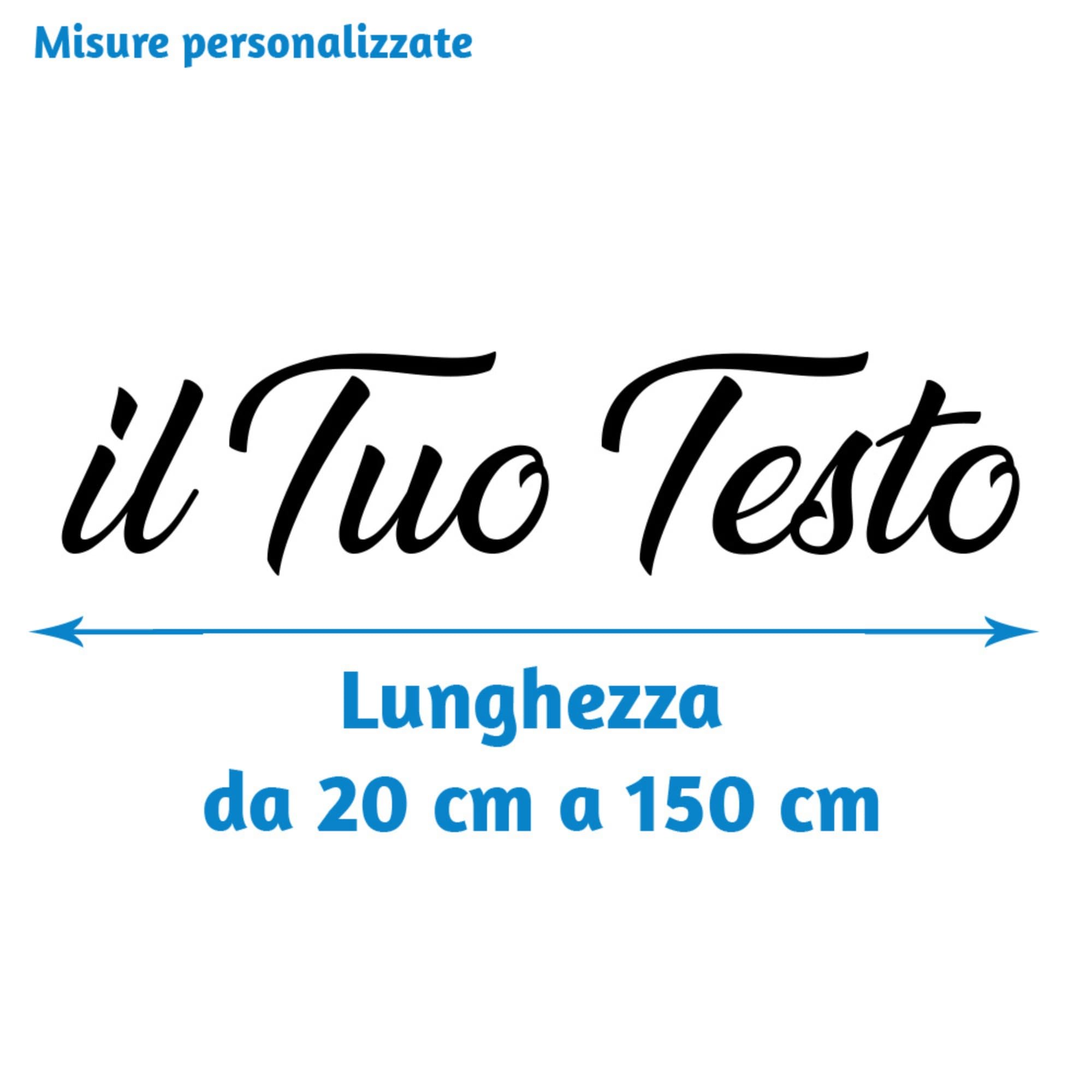 STICKER DESIGN Scritte adesive personalizzate, Adesivo Personalizzato, Adesivi Murali in Vinile, Stickers Adesivi Personalizzati per scrivere nomi, Sconti, Saldi, Frasi, 100% Made in Italy