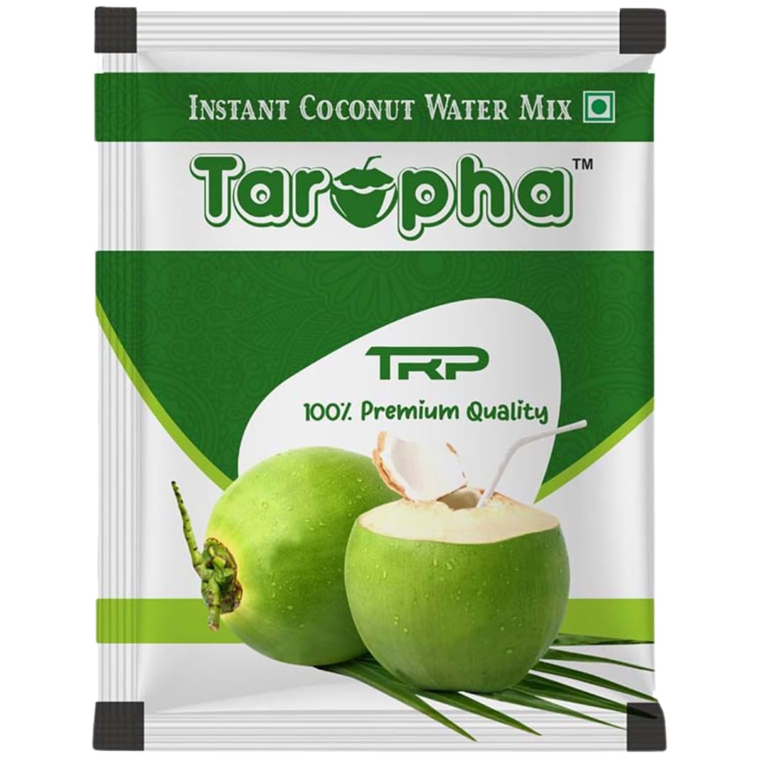 Taropha Coconut Water Premix Powder | Natural Electrolytes for Instant Energy & Hydration | Nariyal Pani Sachets for Skin Glow & Wellness | Pack of 3 (30 Servings)