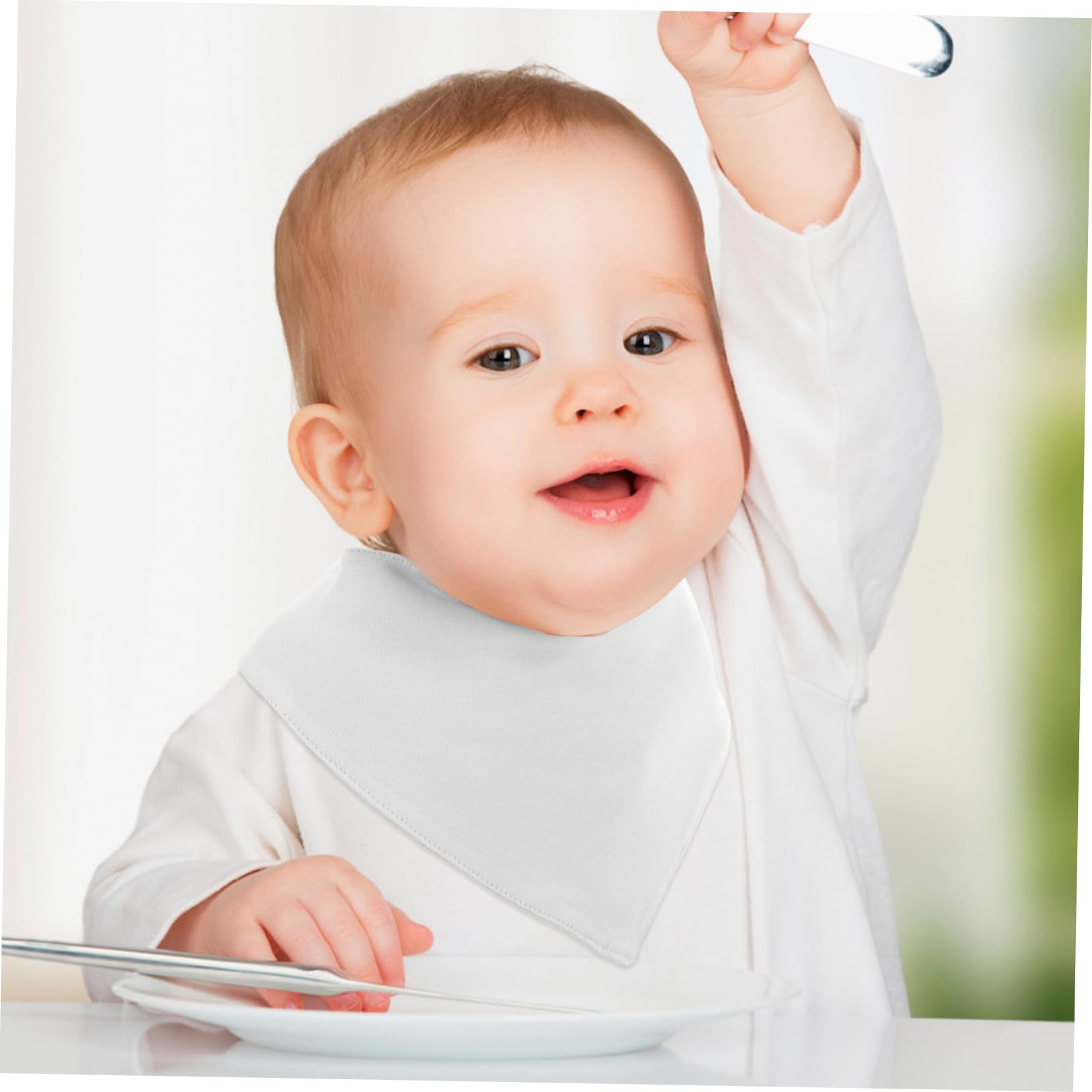Abaodam 9pezzi Bavaglini Assorbente Per Bavaglini Impermeabili Per e Protezione Per e Saliva Adatti Per Svezzamento e