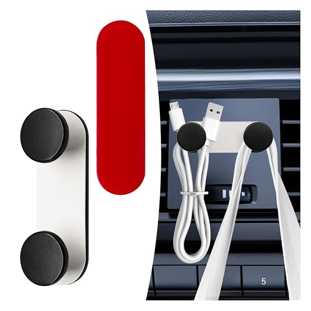 YoRise Small Car Hooks Self-Adhesive Hanging Car Key Holder Multifunctional Dashboard Storage Hooks Universal Vehicle Organizer Accessories for