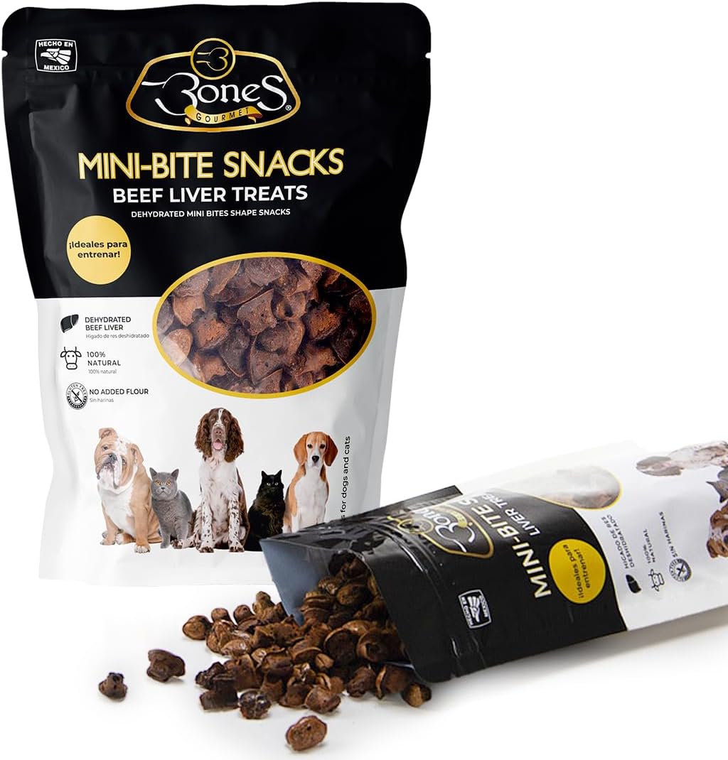 Mini Bite Pet Snacks Beef Liver Treats for Dogs & Cats, 120g