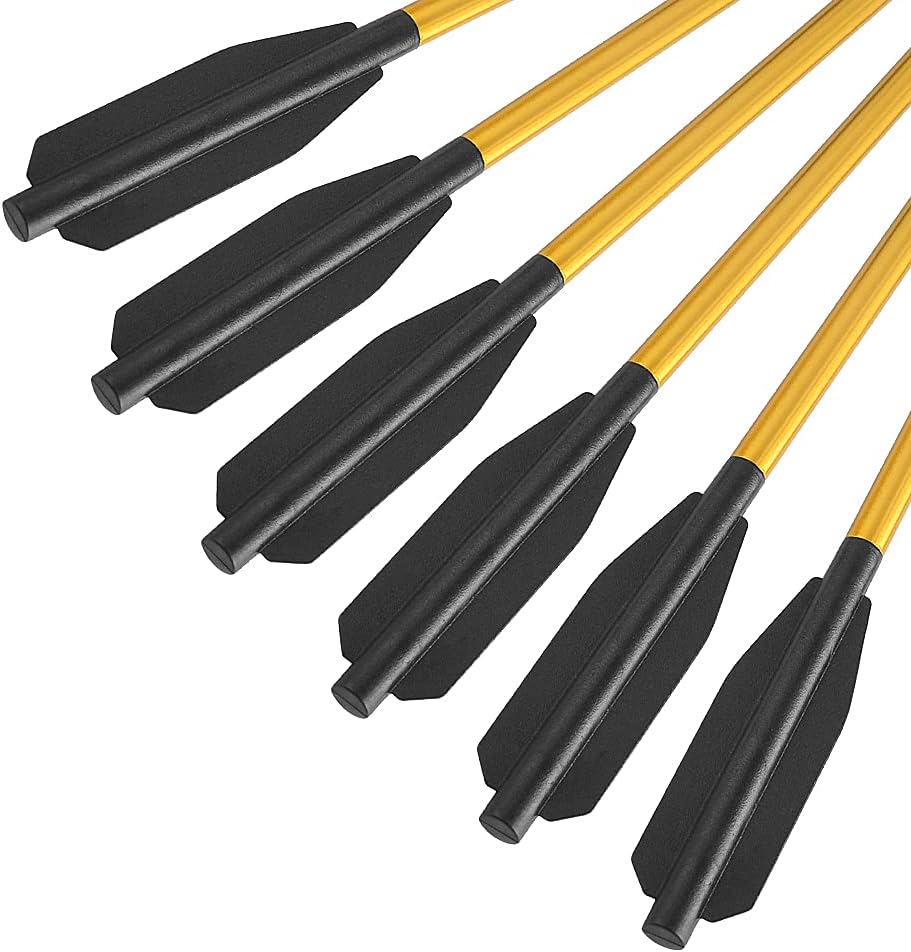 AMEYXGS 12x Archery Crossbow Bolts 6.7" Aluminium Crossbow Arrows Hunting Arrows for 50-80lbs Crossbow Target Practice