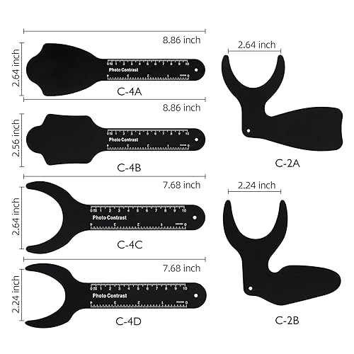 Miniatura 3 de Annhua Kit de fotografía intraoral para contratista dental, kit de contraste de fotos dentales, kit de fotografía intraoral palatina, tablero de