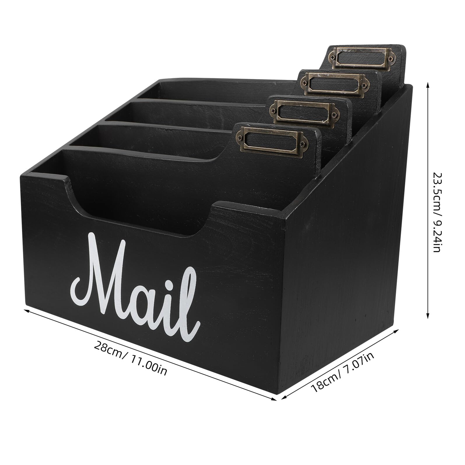 Holz Briefablage Schreibtisch Organizer ohne Montage Aktenhalter Postfach Rustikaler Landhausstil Büro Aufbewahrungsbox Homeoffice Dokumentenablage