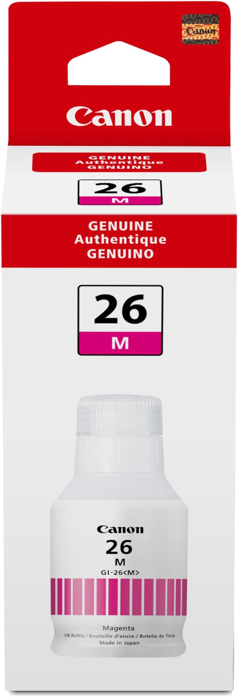 Canon GI-26 Magenta Ink Bottle Compatible with GX7020 and GX6020 Supertank Printers