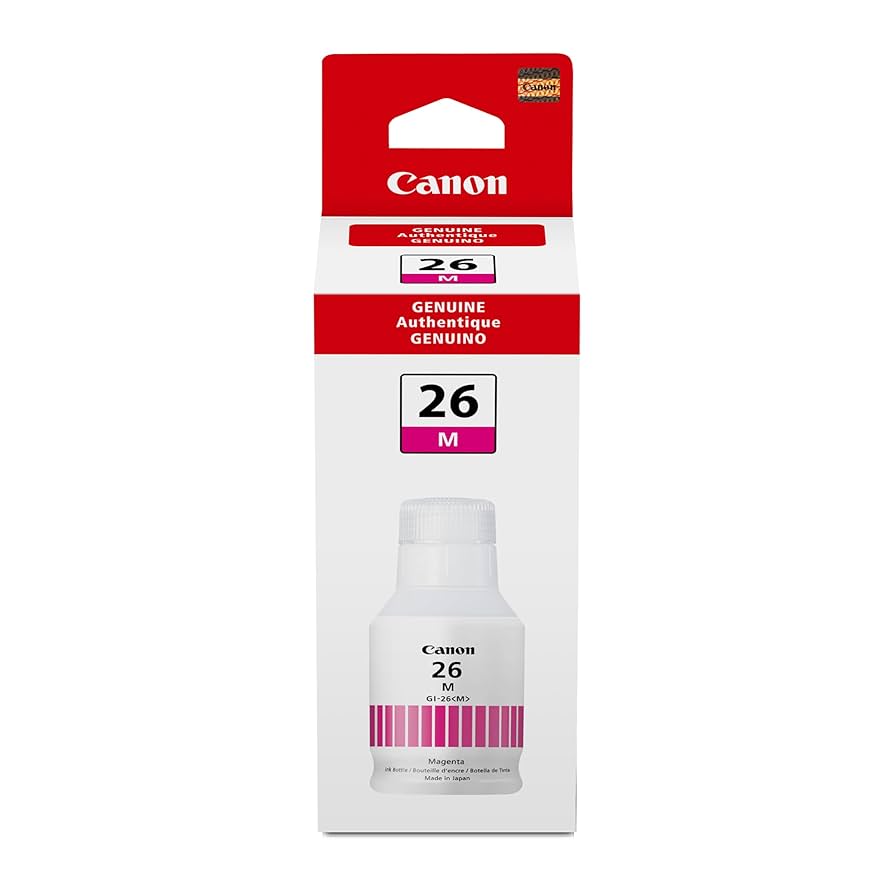 Amazon.com: Canon GI-26 Genuine Pigment Magenta Ink Bottle