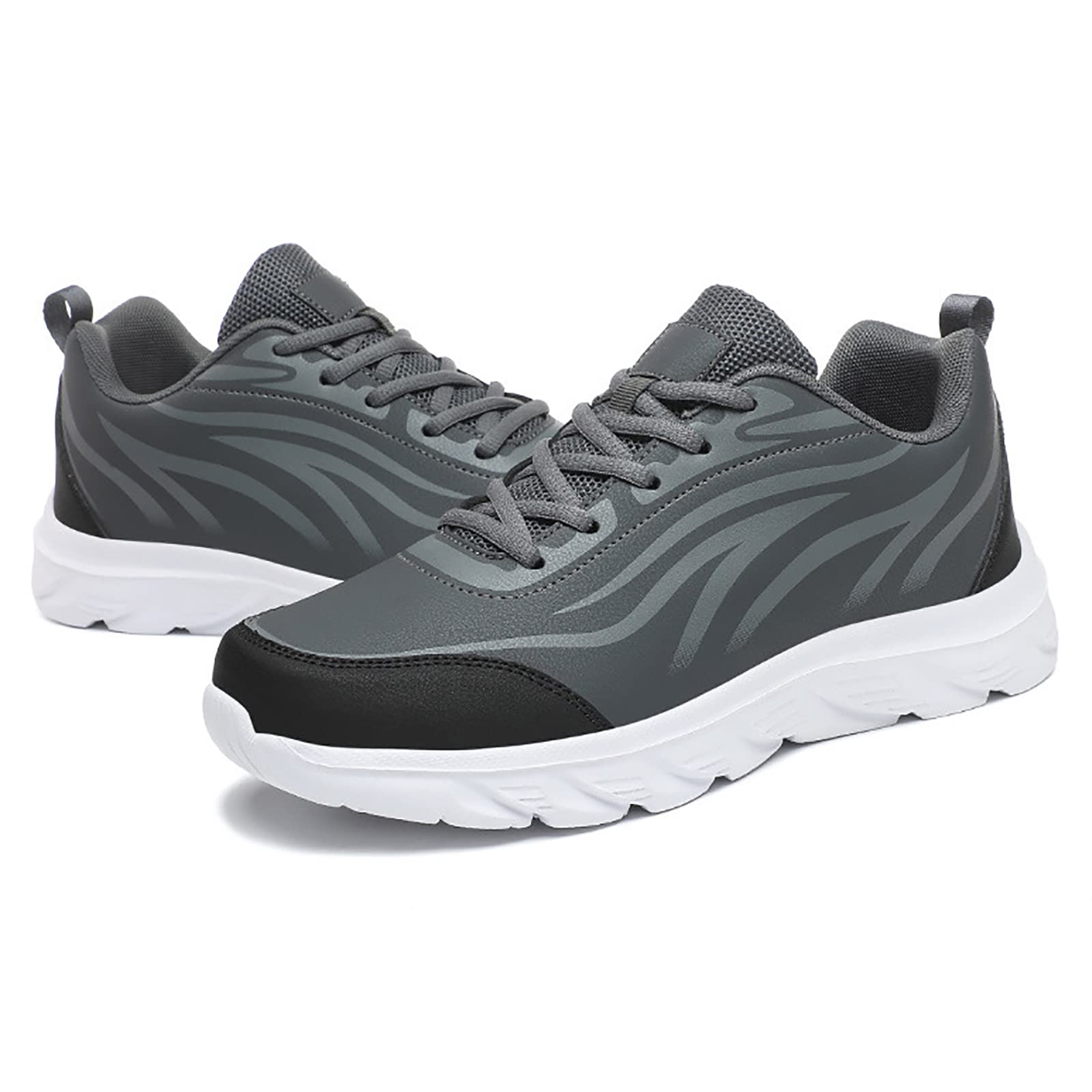 Grandi scarpe da ginnastica da uomo da donna, antiscivolo, per ginnastica, fitness, corsa, camminata, leggere, per sport all'aria aperta, per uomo (41, grigio)