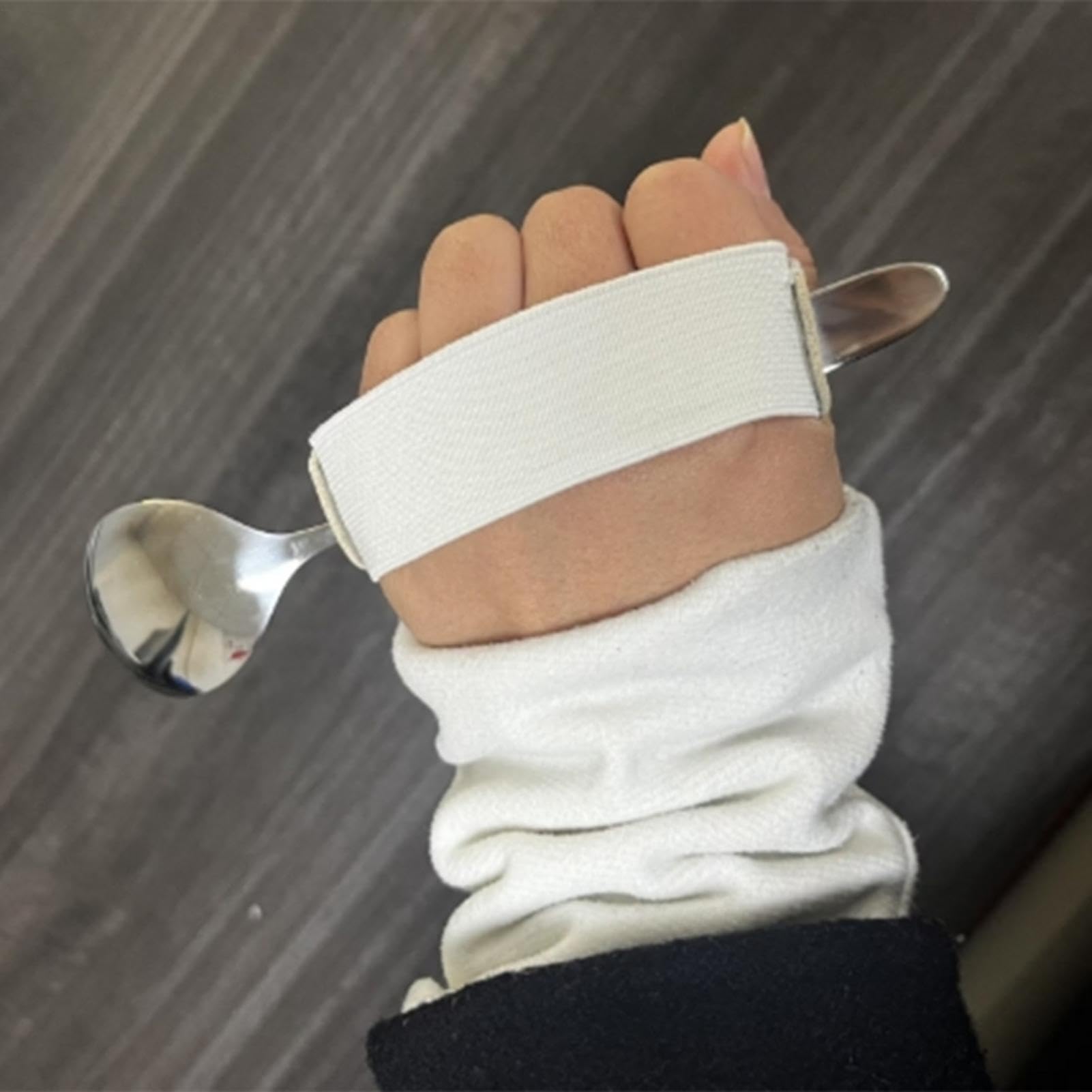 Correas para puños para cubiertos, puños para utensilios | Puño elástico para sujetar cubiertos,Manguito de ayuda para comer portátil, ayuda para escribir, cubiertos, agarre fácil para personas mayore