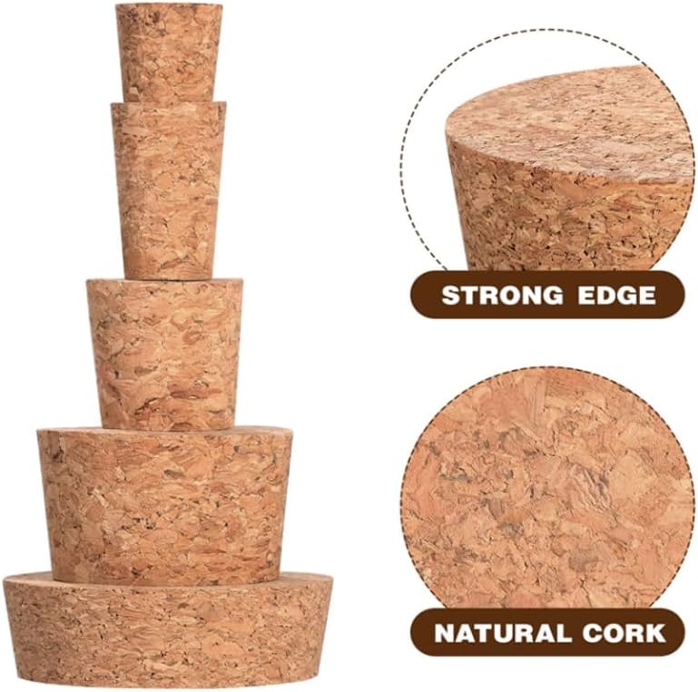 5-100Pcs Wine Corks Wine Stopper Reusable Portable Sealing Stopper for Bottle Bar Tools Kitchen Accessories(Mix 100pcs)