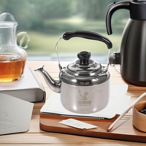 Miniatura 5 de Botella de agua de acero inoxidable para estufa, tetera de acero inoxidable, tetera de acero inoxidable, tetera silbante, tetera, caldera de agua