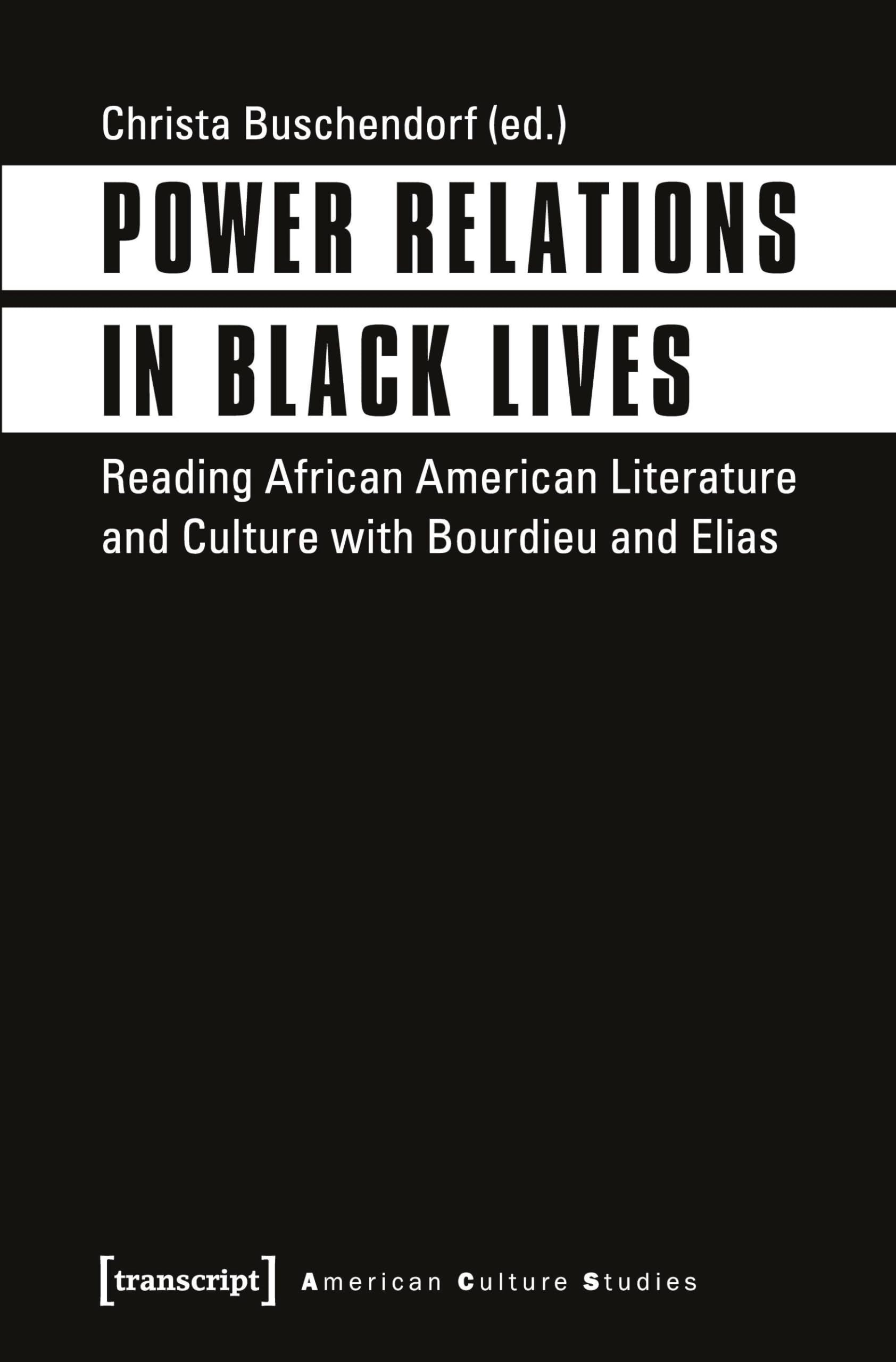 African American Literature culture sociologie Bourdieu relations de pouvoir