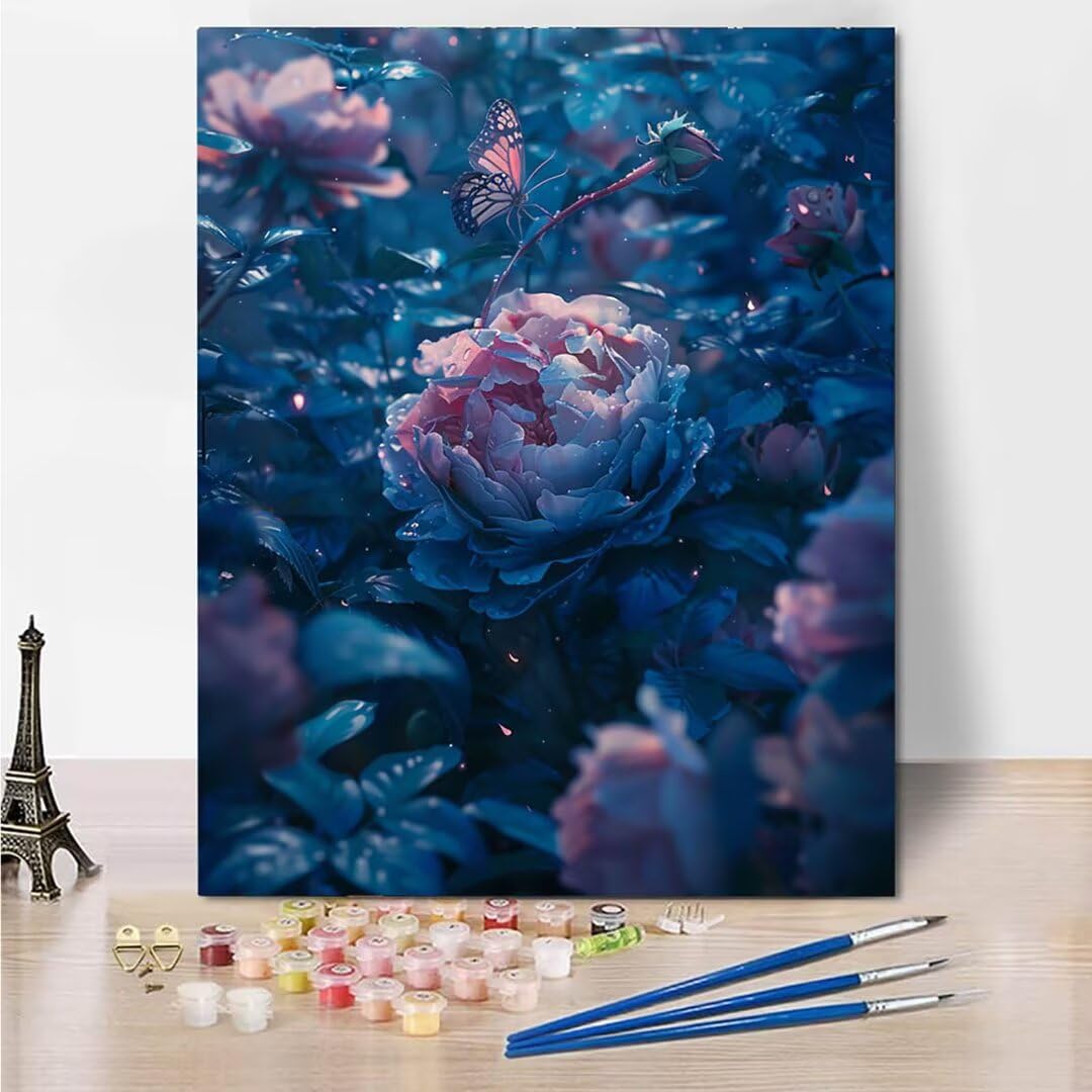RNXAOPEN Dipingere con i Numeri Bambini, Passatempo per Adulti Kit Lavoretti Creativi per Bambini, Paint by Numbers Idee Regalo Bambina Bambino, Giochi Creativi Giochi Bambina name 70x95cm 6579-8