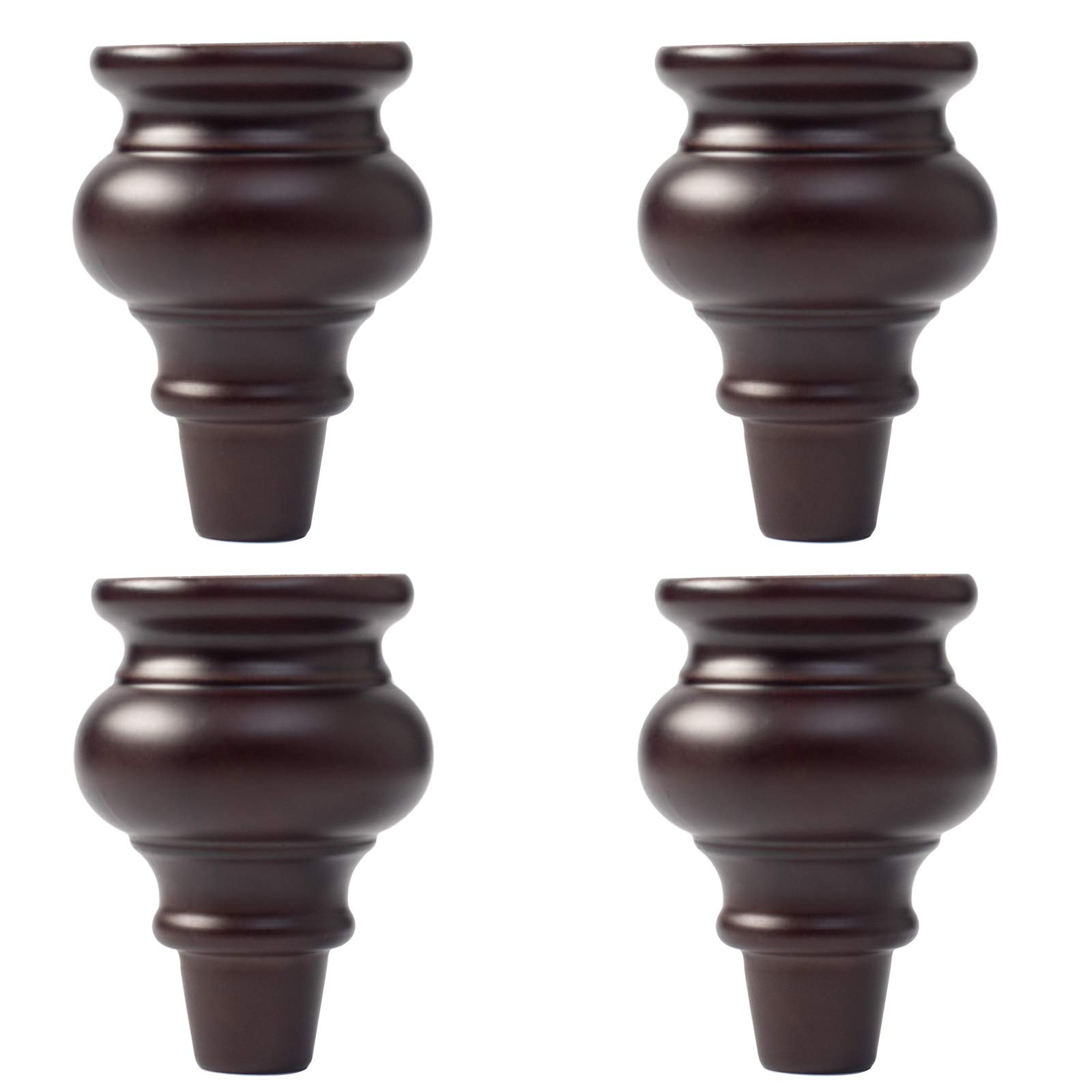 Buy AKEYON Solid Hardwood Finished Replacement Feet for End Tables
