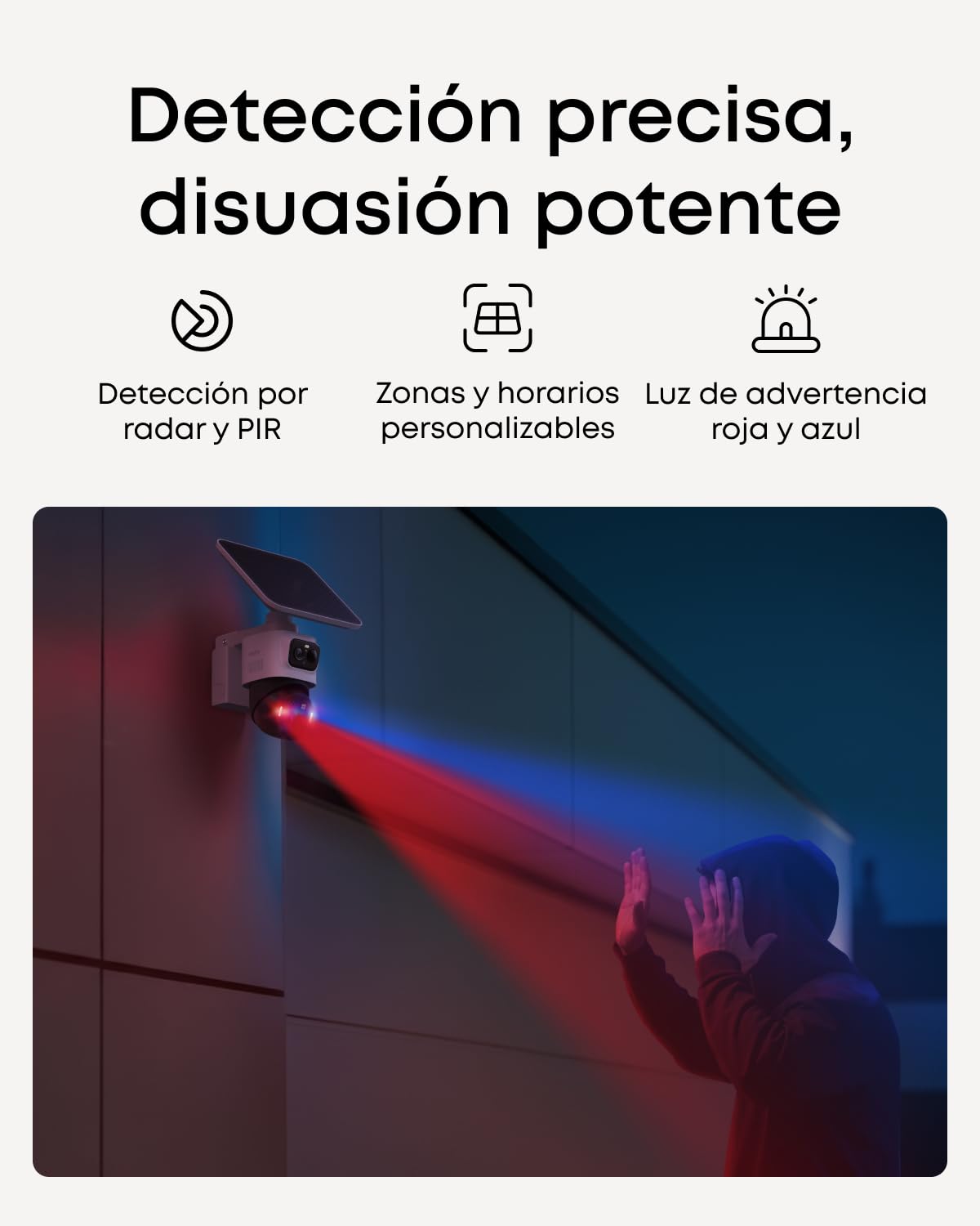 eufy Security SoloCam S4 Camara vigilancia WiFi Exterior Solar, 360° Surveillance, No Blind Spots, Outdoor Surveillance Camera, Battery, Solar, Toll-Free Use, HomeBase 3 Compatible