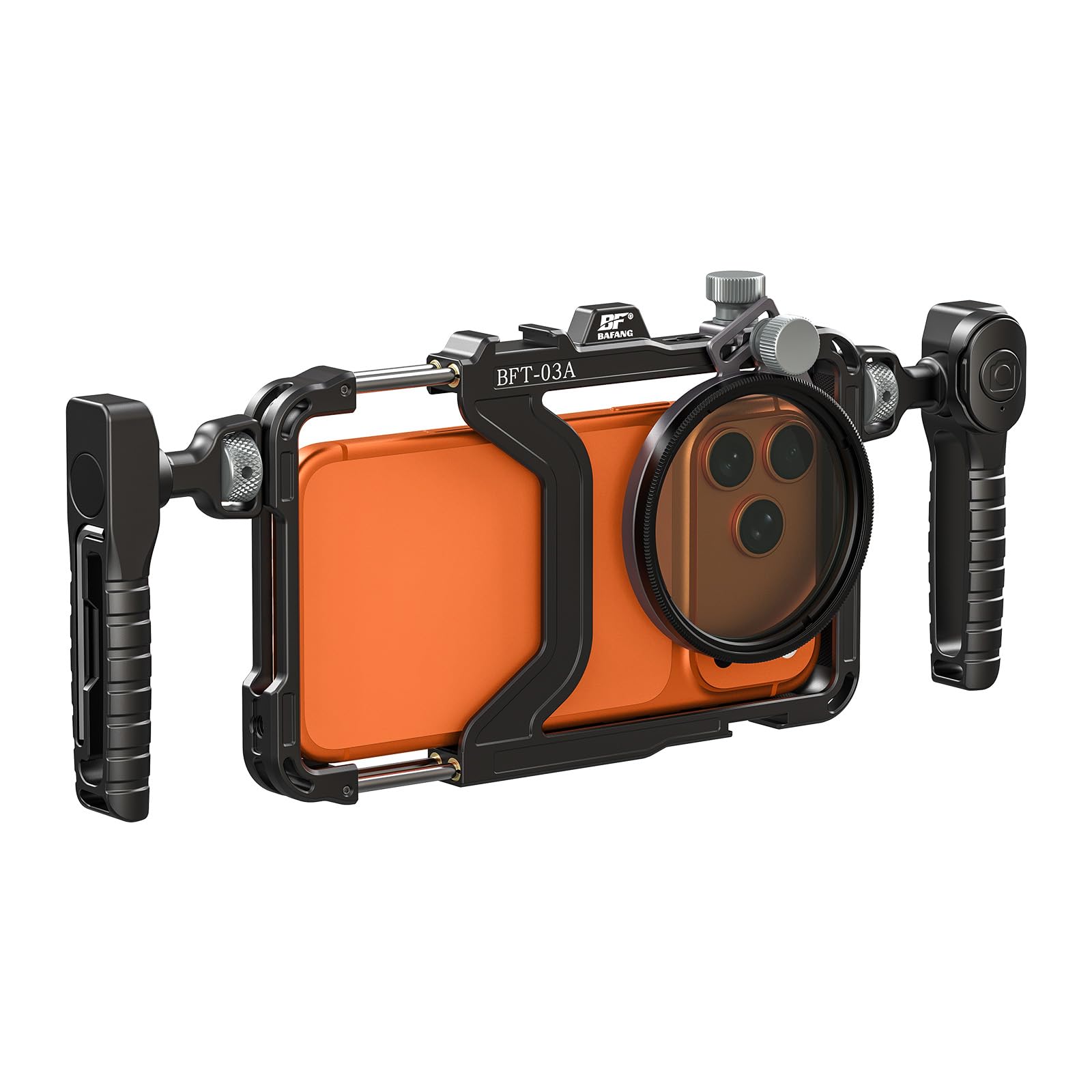 Upgraded Universal Smartphone Video Rig mit Griffen 67mm Filter Adapter Anti Drop, Telefon Käfig Stabilisator für Videoaufzeichnung, Handheld Filmmaking Vlog Case Stabilisator für Videomaker