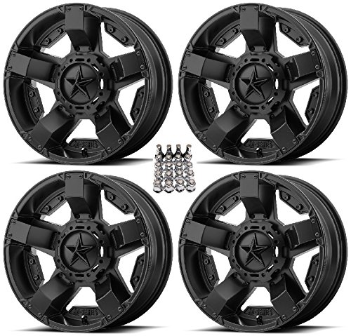 XS811 Rockstar II ATV Wheels/Rims Black 20" Honda Rincon Yamaha Rhino Kawasaki Brute Force Suzuki KingQuad