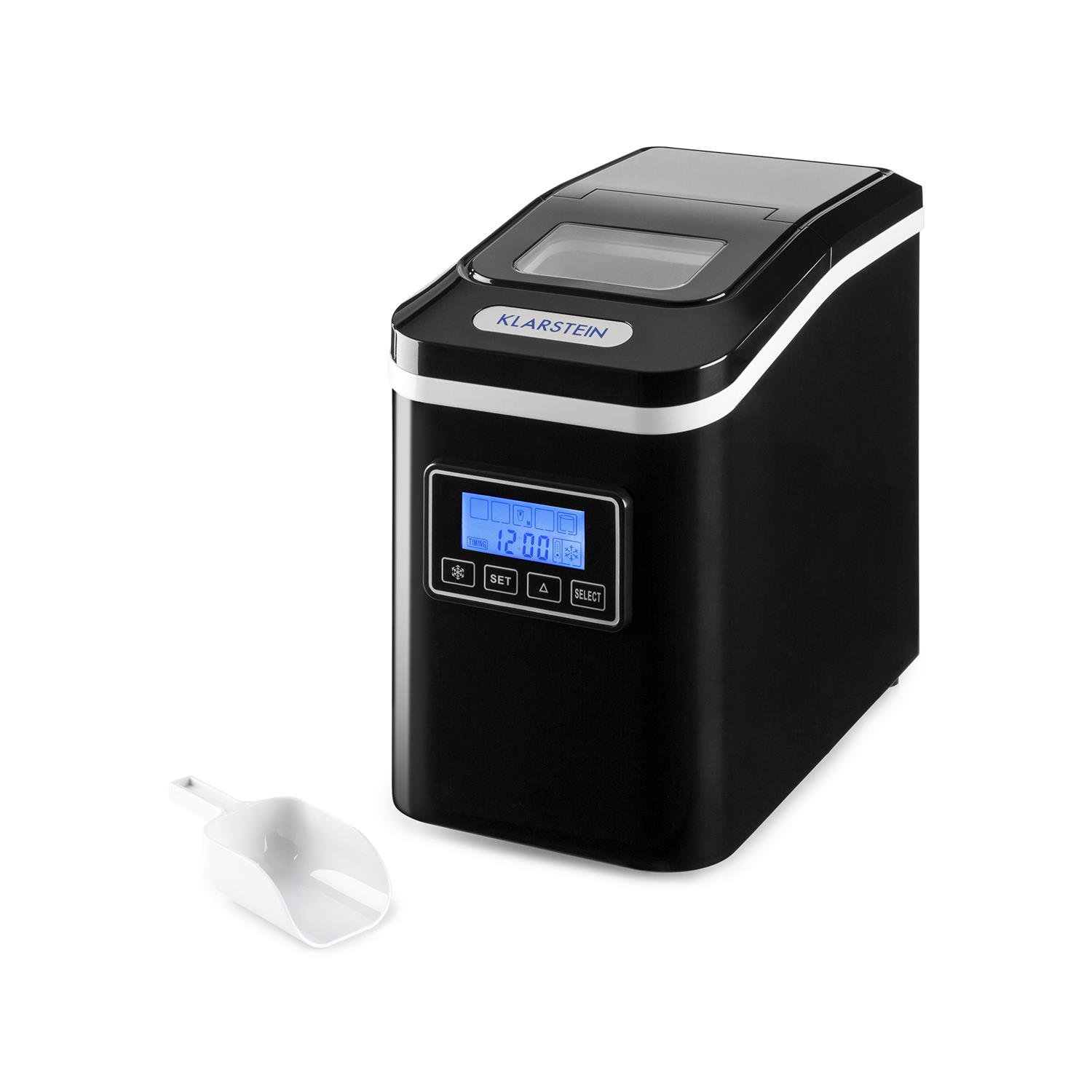 Klarstein Lannister Ice Cube Maker Ice Cube Machine, 10 kg / 24 h, 0.