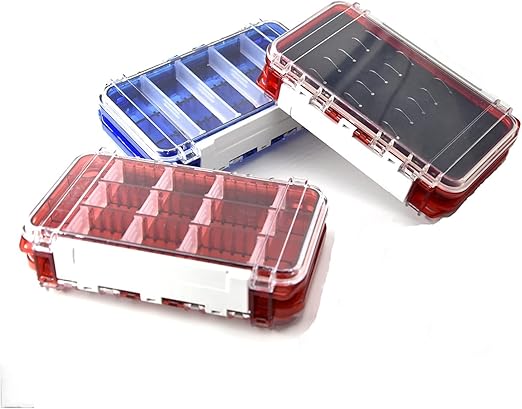 Amazon Co Jp 釣り道具箱 防水釣りタックルボックス両面餌のルアーボックスフィッシュフックフックアップ収納ボックス 鯉のフライフィッシングアクセサリー釣り箱 持ち運びが簡単で耐久性があります Color Red A スポーツ アウトドア