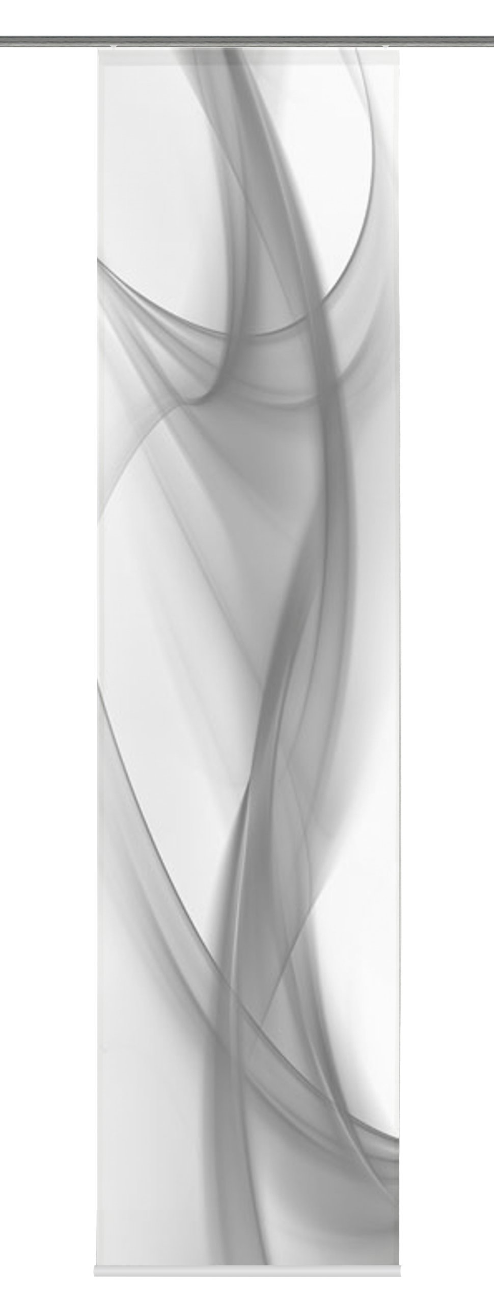 Home Fashion 86751-703 Schiebevorhang Digitaldruck Clifton, Dekostoff 245 x 60 cm, Grau