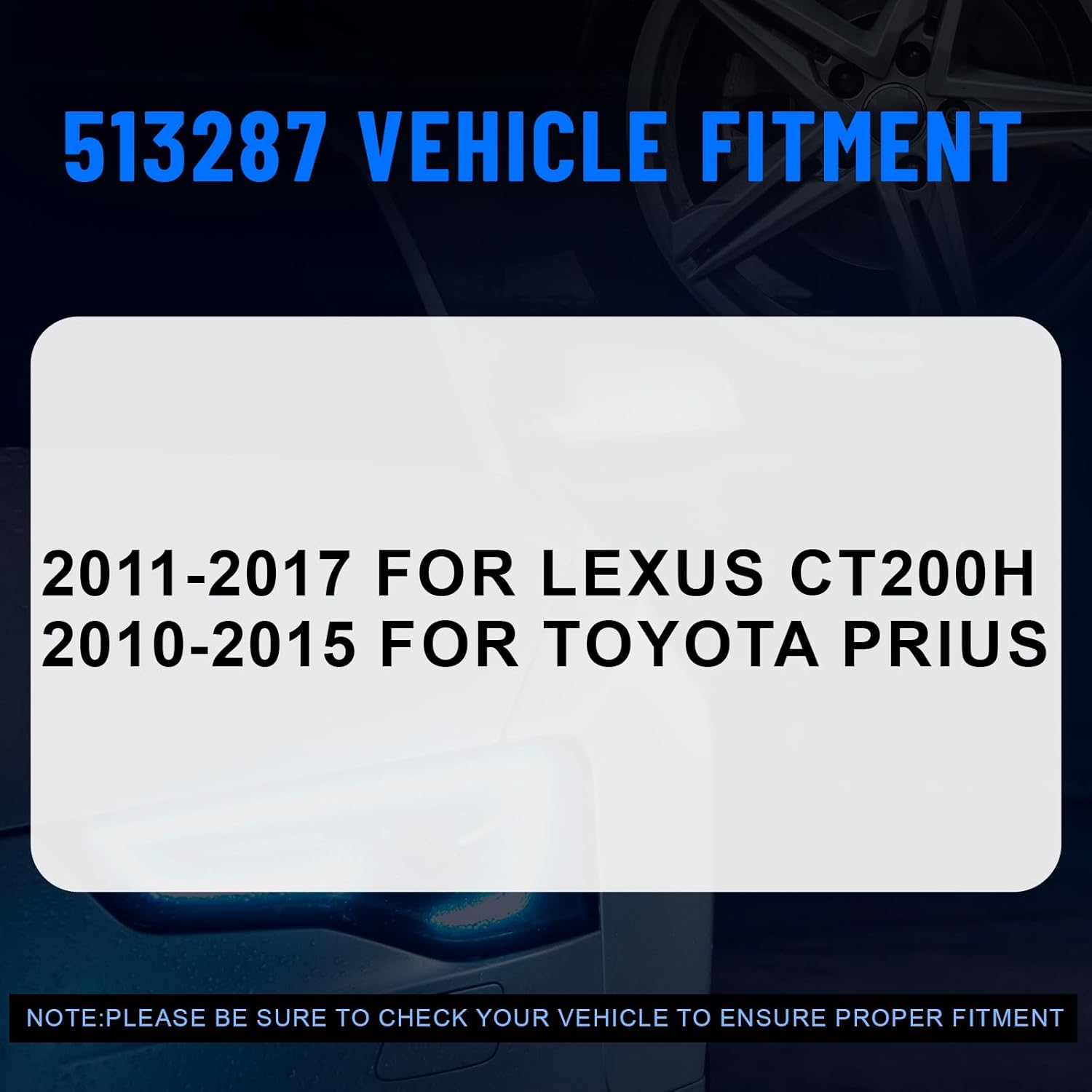 513287 Front Left/Right Wheel Hub and Bearing Assembly for Lexus CT200h 2011-2017, for Toyota Prius 2010-2015 5 Lugs