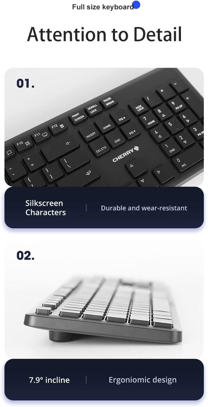Tastatur med integreret batterilevetidindikator