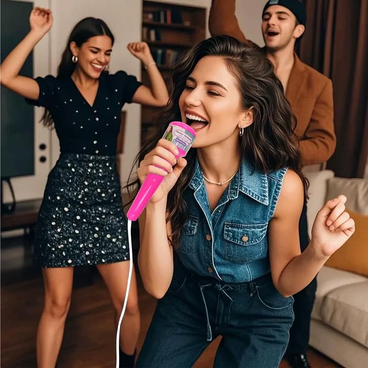 Mikrofon Karaoke Mit Ständer, Karaoke Maschine, Gesangsspielzeug Mit Verstellbarer Höhe, Soundeffekten, Die Auftreten, Üben, Aufnehmen, Rollenspie