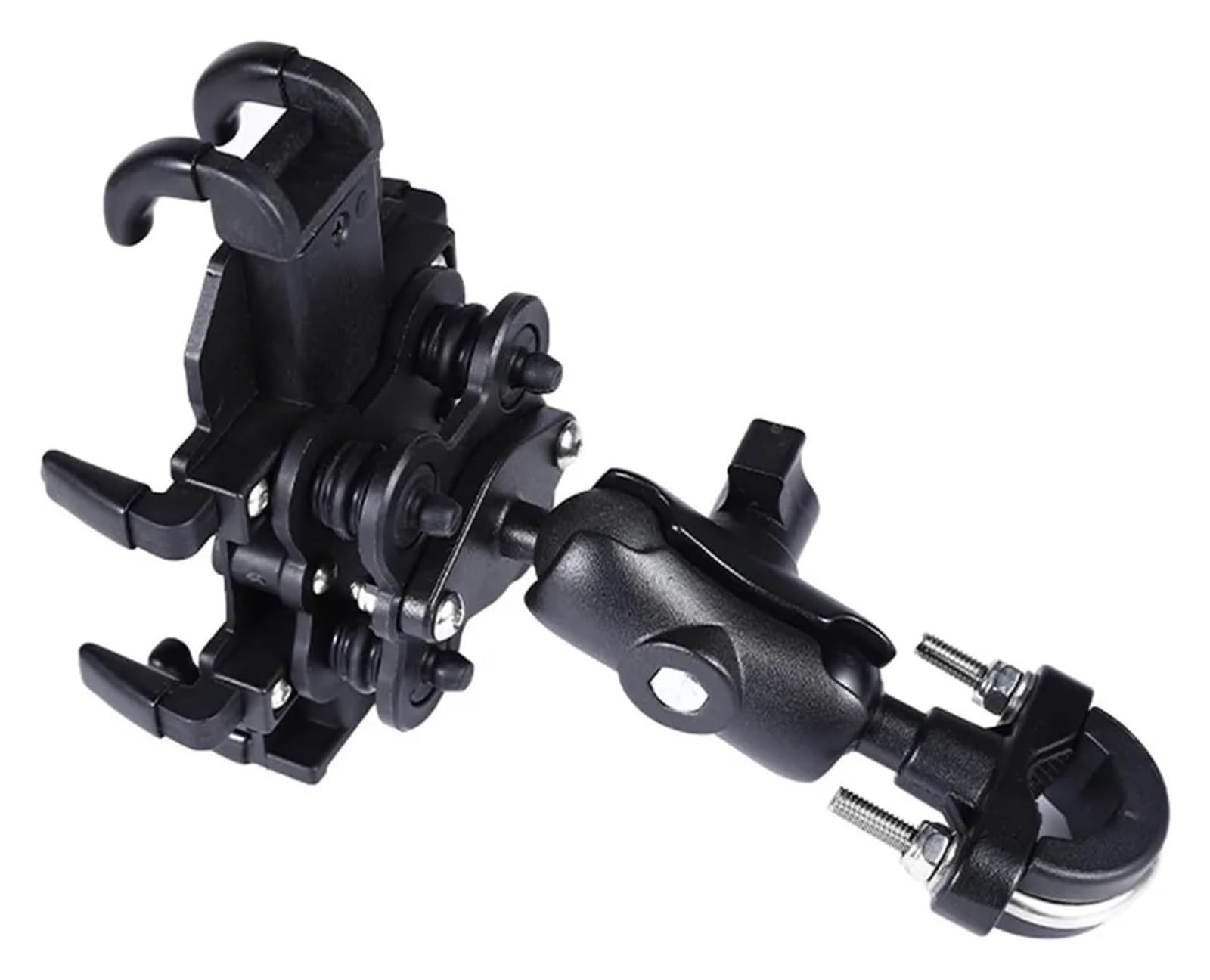 Soporte Navegación Motocicleta para Motocicleta con Vista De 360 ​​° Soporte GPS A Prueba Golpes Clip para Montar En Patinete Bicicleta para Teléfono Móvil De 4 A 6,7 ​​Pulgadas(A)