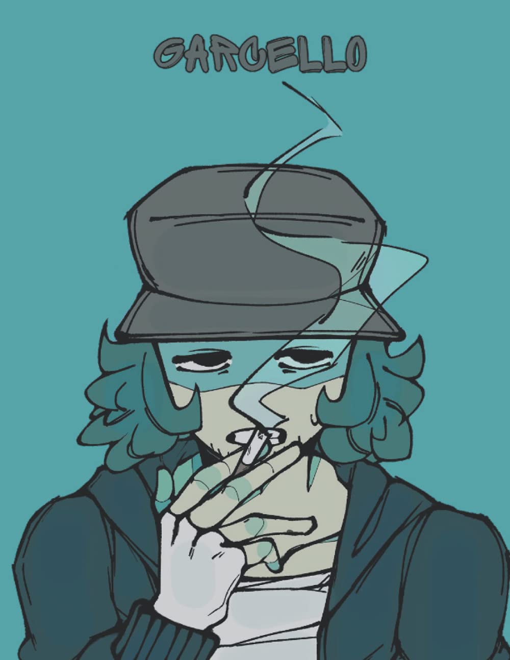 Garcello Fanart: Garcello - Garcello journal - Garcello Notebook - Garcello Friday Night - Garcello Fnf - Garcello Friday Night Fanart - Fnf Mod - Fnf - 8.5 x 11 inches