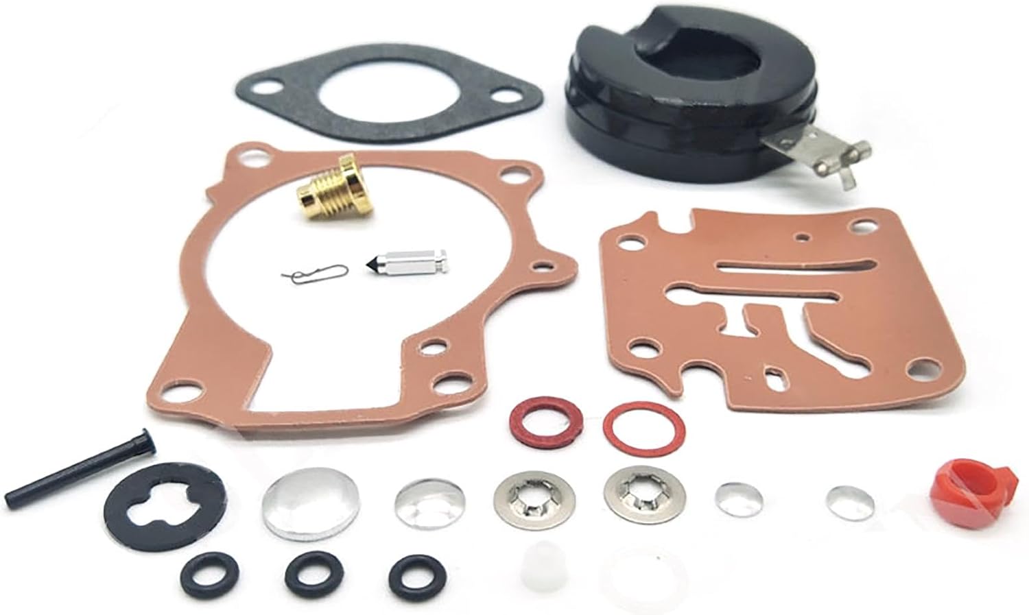 Replacement Motorcycle Carburetor Kit with Float Motorcycle Accessories Parts for Johnson Evinrude 18hp 20hp 25hp 28hp 30hp