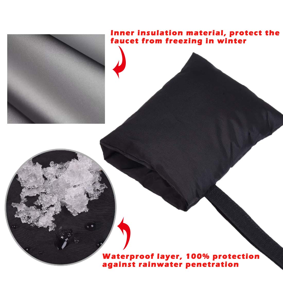 Copertura Invernale Per Rubinetto Esterno Dreuhuing, 37x70 Cm, Isolante Per Gelate E Maltempo