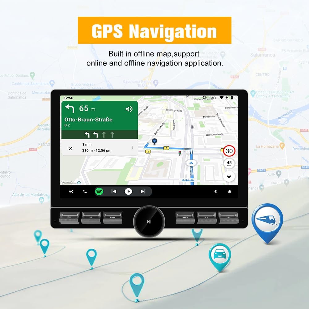 10.6 inch Car Radio Stereo Upgrade 【4+64GB】 for Jeep Wrangler JK 2007-2018 Dodge Ram 1500 2500 2009 2010 2011 2012 with CarPlay Android Auto