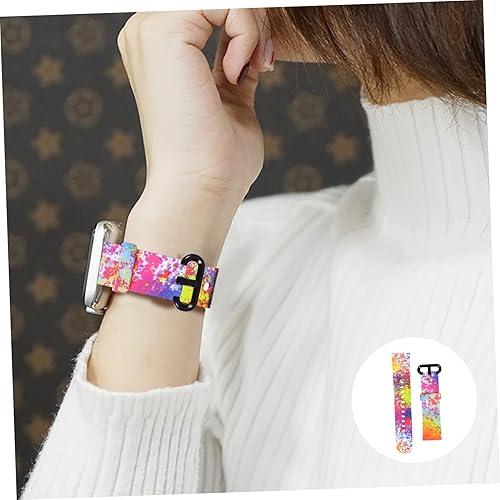 Miniatura 8 de FONDOTIN Correa de impresión reloj banda de cadena de reloj de fitness bandas de reloj universal reloj pulsera pulsera de silicona