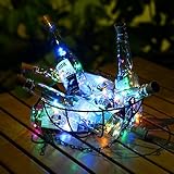 Okapia 5 Pack Colorful Starry String Lights Solar Wine Cork Firefly Lights 3.3ft 10 LED for Home Decoration Multi-Color