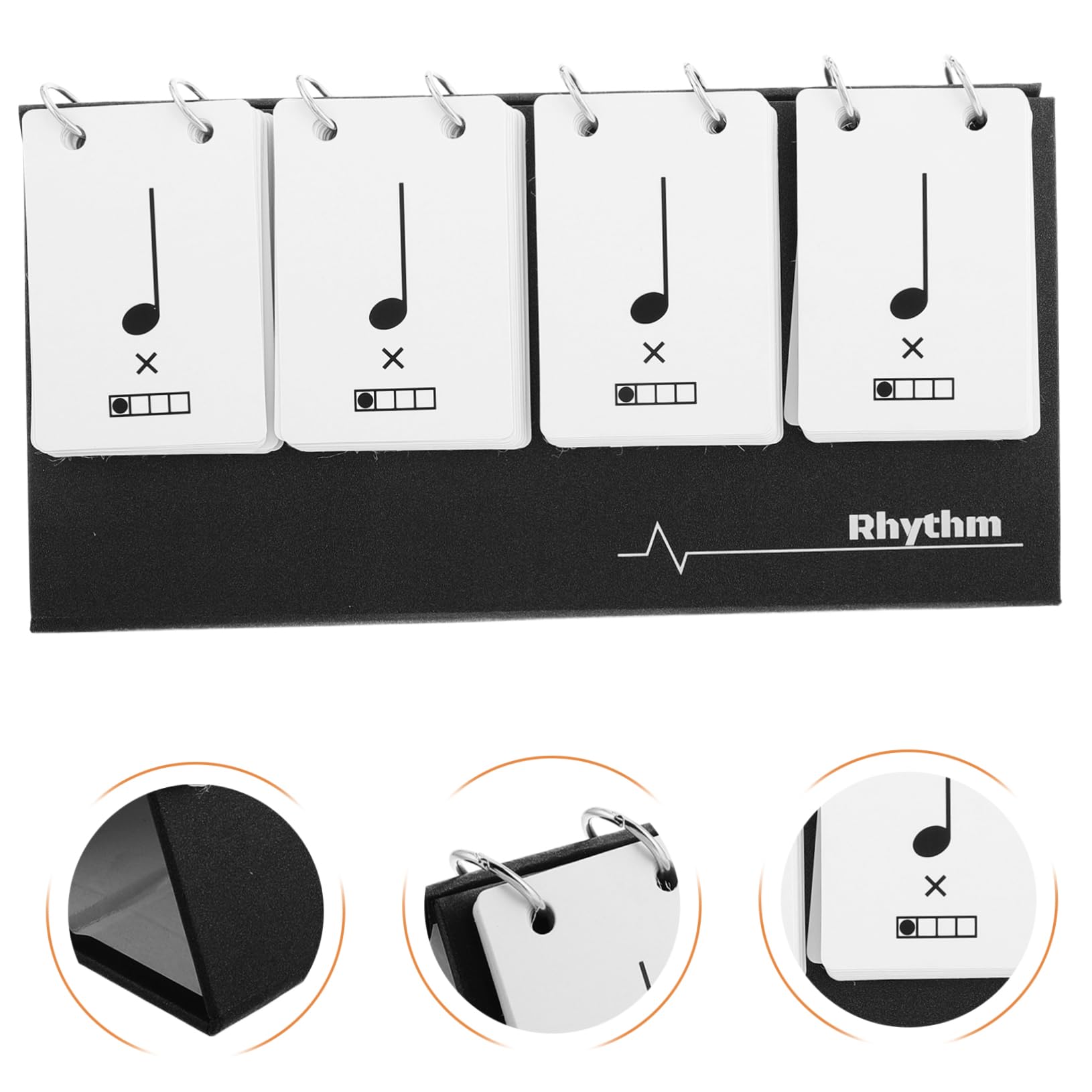 Rhythm Training Karte Musik-lernkarten Noten Lernen Sichtlesen Übungskarten Für Anfänger Musikstudenten Vielseitig Tragbar Langlebig Einfache Reinigung