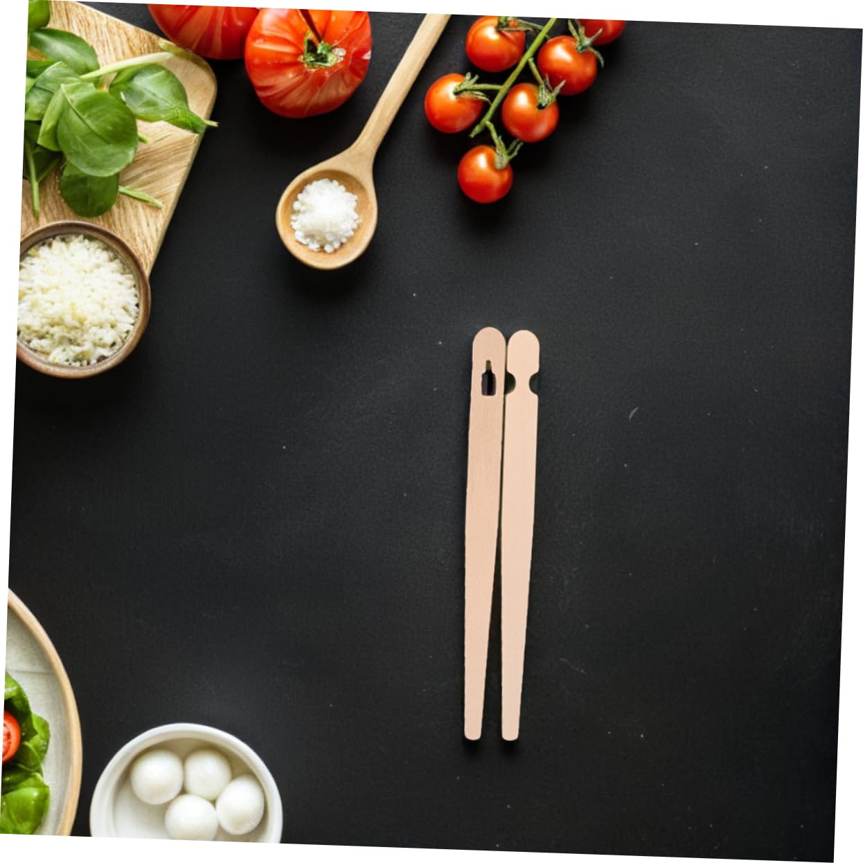 Hohopeti 200 Paires Pinces pour Cuisine Formateurs de Baguettes Jetables Outils Plates pour Garçon Fille et Adultes Pinces Pâtisseries Design Ergonomique et Antidérapant