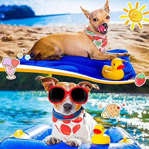 Dog Bandanas, Vipith 6 Pack Spring Summer Hawaii Fruit Pattern Dog Bandana Dog Scarf Bibs Kerchief, Dog Bandanas Boy Girl Dog Gifts Cat Products Dog Apparel & Accessories For Small To Large Dog Puppy #TOP5