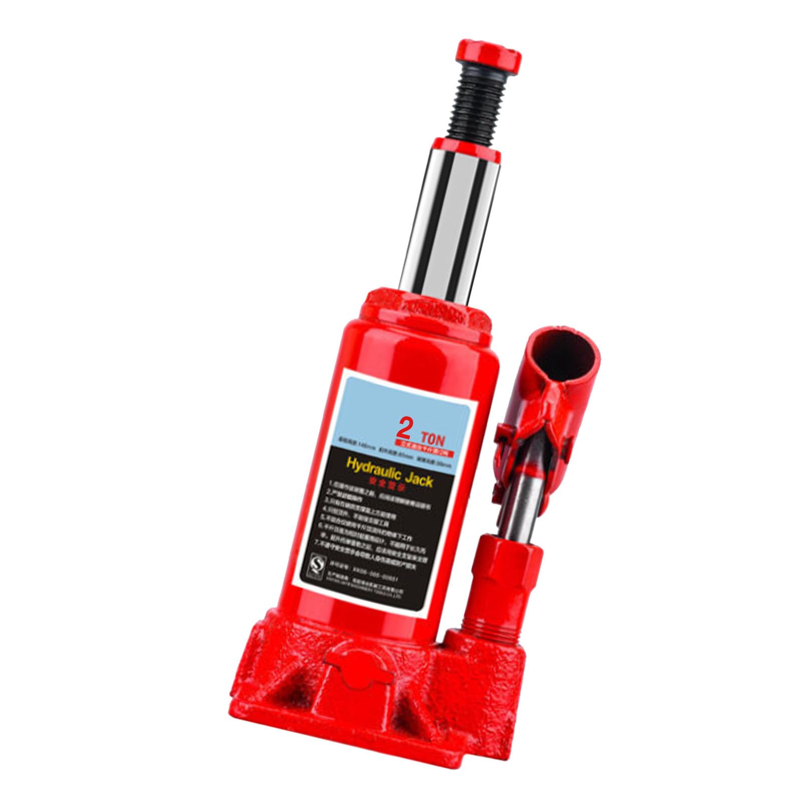 Cric de Bouteille de Voiture Utilisation Verticale Multifonction Longue Durée Gain de Place sécurité Accrue Cric Hydraulique pour Véhicules (2 tonnes)