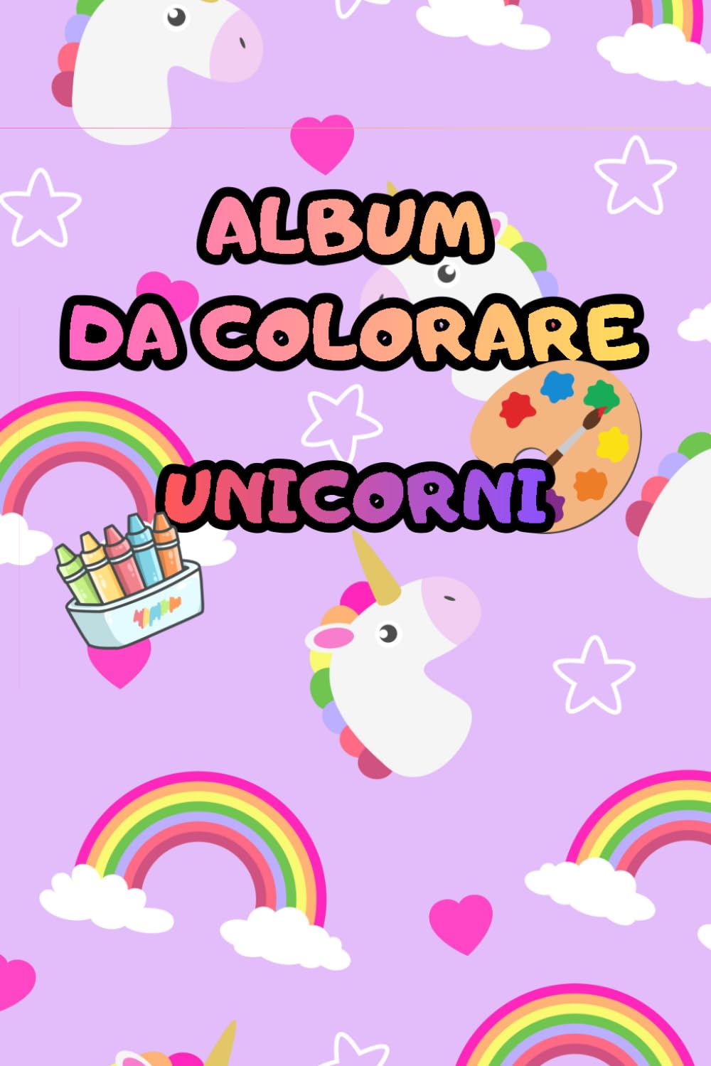 Album da colorare: Unicorni