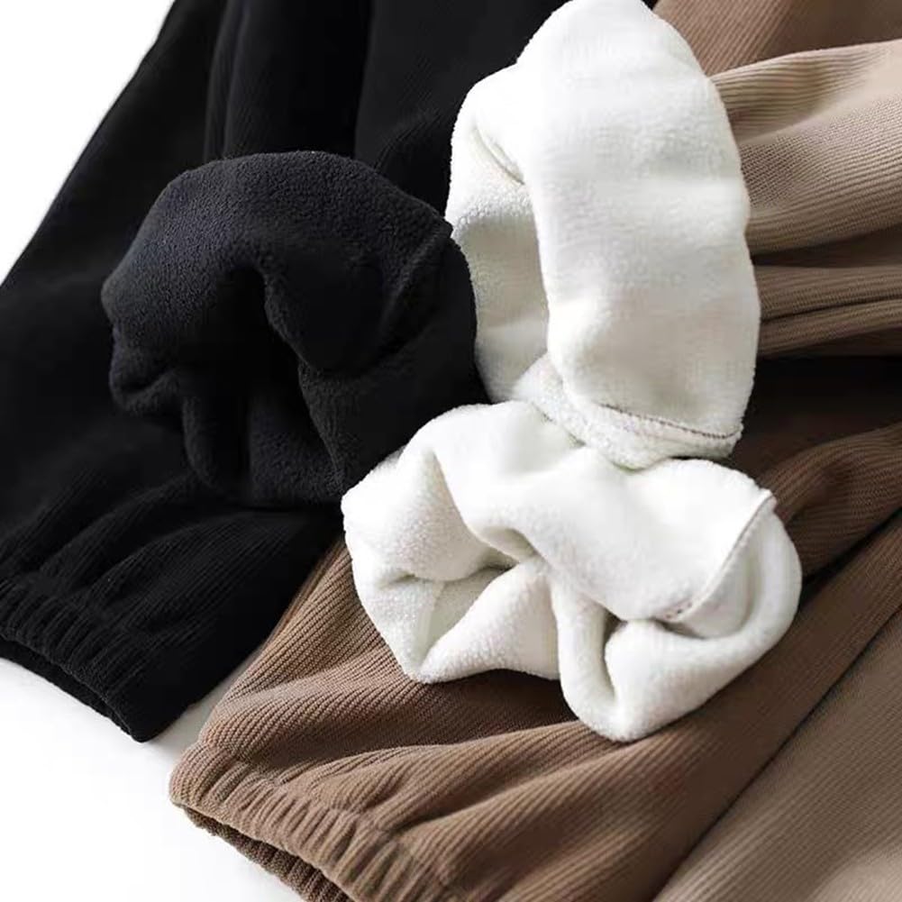 Jogging Femmes en Polyester Épais Côtelé Hiver