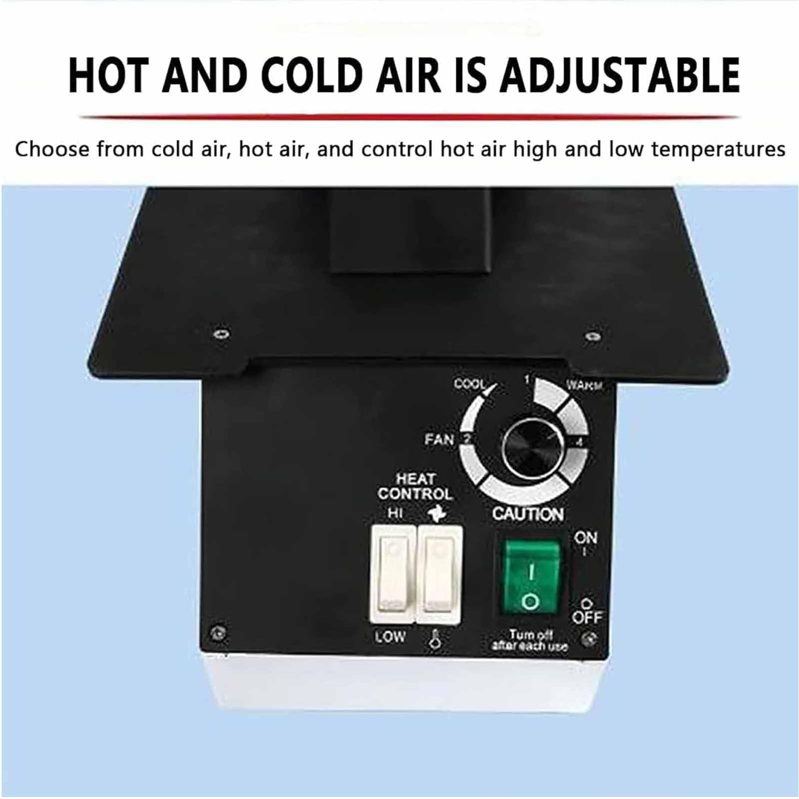Riscaldatore per occhiali da vista, 80-130 °C, regolabile, aria calda e fredda, per montature in resina, lastre per occhiali, raddrizzamento rapido