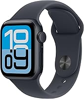 Apple Watch SE 3 GPS 40mm Midnight Aluminum Smartwatch - Sleep Apnea Alerts, Fast Charge, Always-On Display