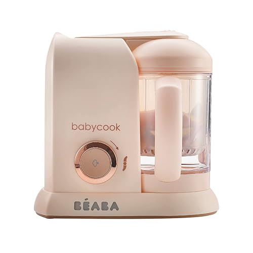 BEABA Babycook Solo 4 en 1 - Máquina de alimentos para bebés procesador de alimentos para bebés cocina al vapor y licuadora 45 tazas de gran
