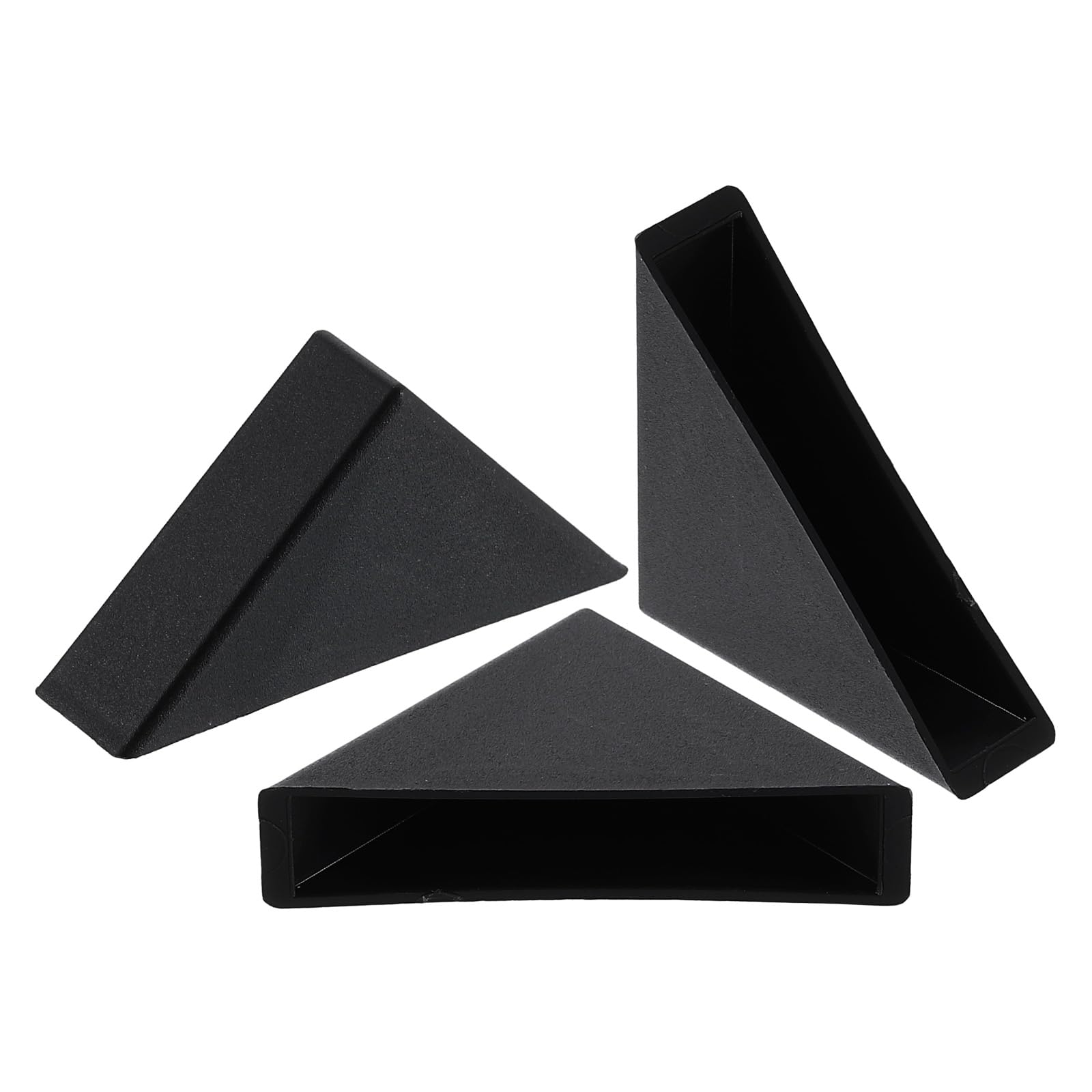 uxcell 8Pcs Plastic Corner Protectors 10x50mm Right Angle Shape Glass Corner Guards Cushion for Corner Protection of Glass, Mirror, Tile, Black