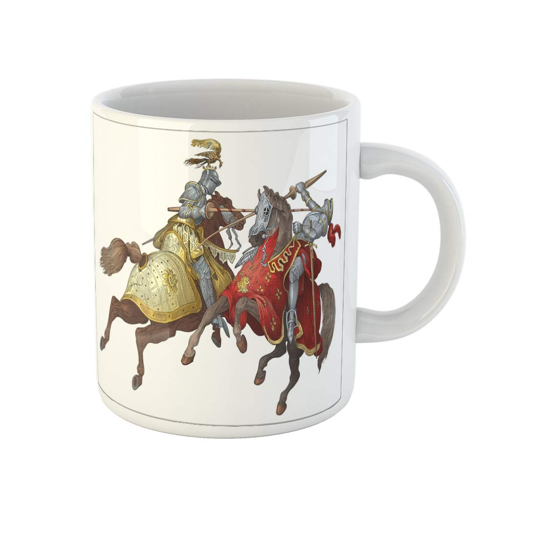 Ovyetzz Tasse à Café En Céramique Avec Deux épées