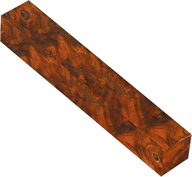 Penn State Industries WXST18 Stabilized Box Elder Pen Blank, 3/4" x 3/4" x 5" Orange