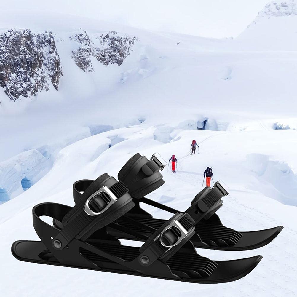 Mini-Skiskates, kurze Skiskates, verbesserte verstellbare Winter-Skierschuhe, Schneeschuhe, kurze Schneeschlittschuhe, Skiboards Herren, Damen, Outdoor