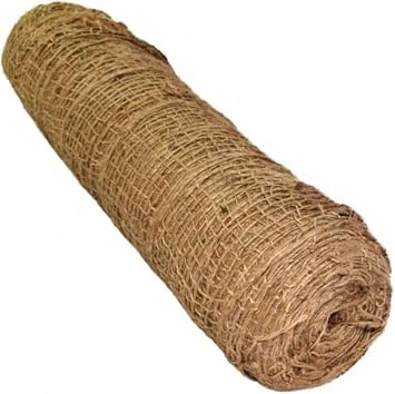 Farm Plastic Supply - Erosion Control 48" Wide Jute Netting - 225 Long Soil Saver Mesh Blanket, 900 sq. ft. Coverage Tree Wrap Protector, Soil Retention, Planting Jute Soil Saver