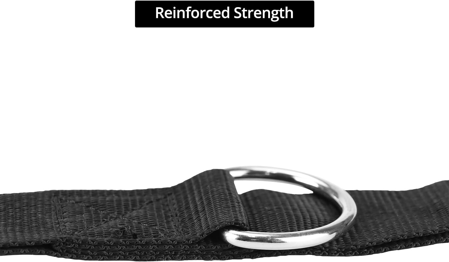 QWORK Fitness Metal Gym Handles with 5 Adjustable D-Ring Buckles - Heavy-Duty Handles for Pulley Systems, Pull-Down, Shoulder, Biceps, Triceps Exercises