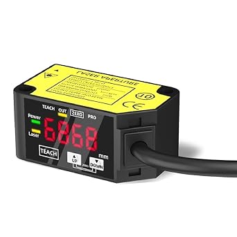 Laser Displacement Sensor, Switch Analog Dual Output Thickness Distance Measurement Sensor