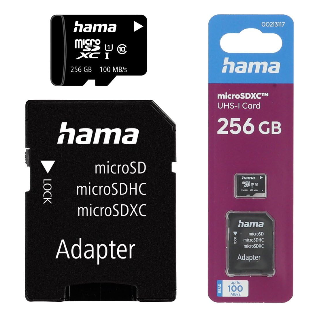 Hama microSDXC Class 10 UHS-I 256GB inkl. Adapter